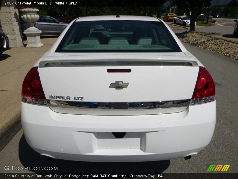 White / Gray 2007 Chevrolet Impala LTZ