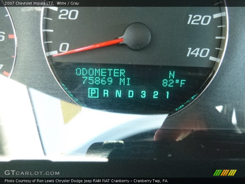 White / Gray 2007 Chevrolet Impala LTZ