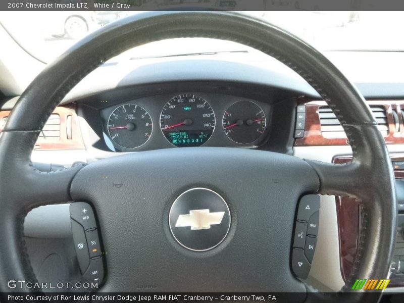White / Gray 2007 Chevrolet Impala LTZ