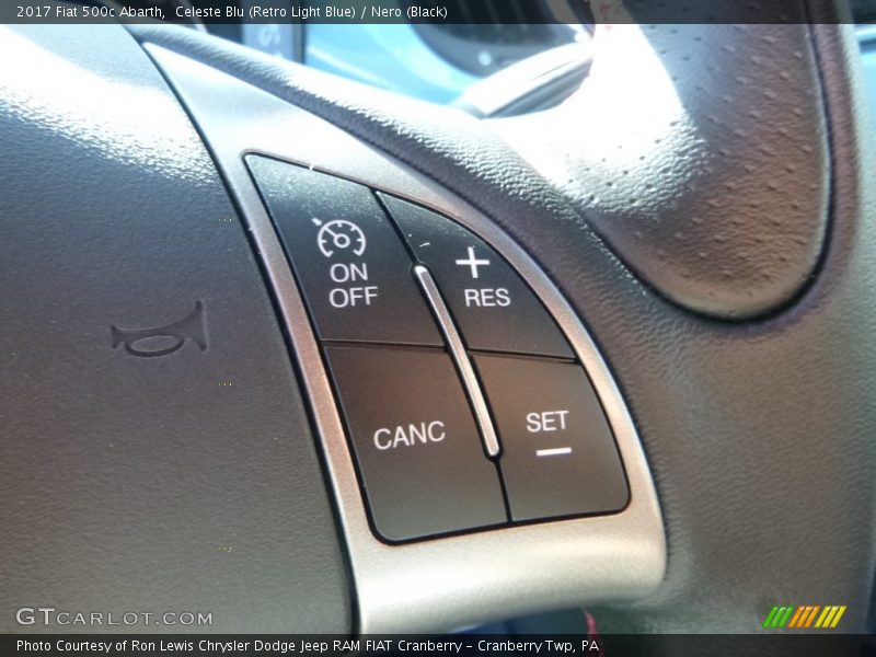 Controls of 2017 500c Abarth