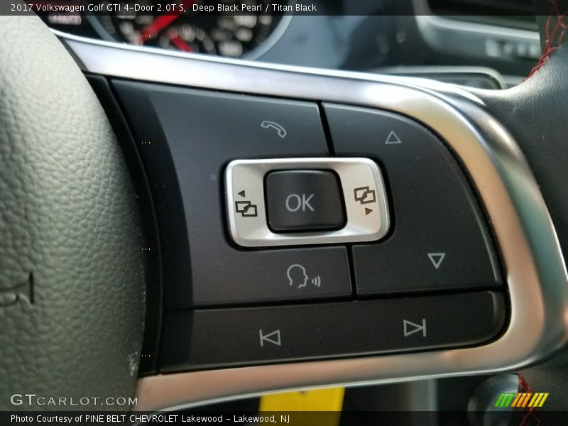 Deep Black Pearl / Titan Black 2017 Volkswagen Golf GTI 4-Door 2.0T S