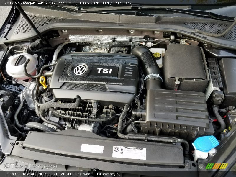 Deep Black Pearl / Titan Black 2017 Volkswagen Golf GTI 4-Door 2.0T S