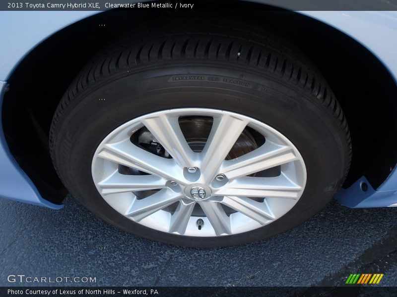 Clearwater Blue Metallic / Ivory 2013 Toyota Camry Hybrid XLE