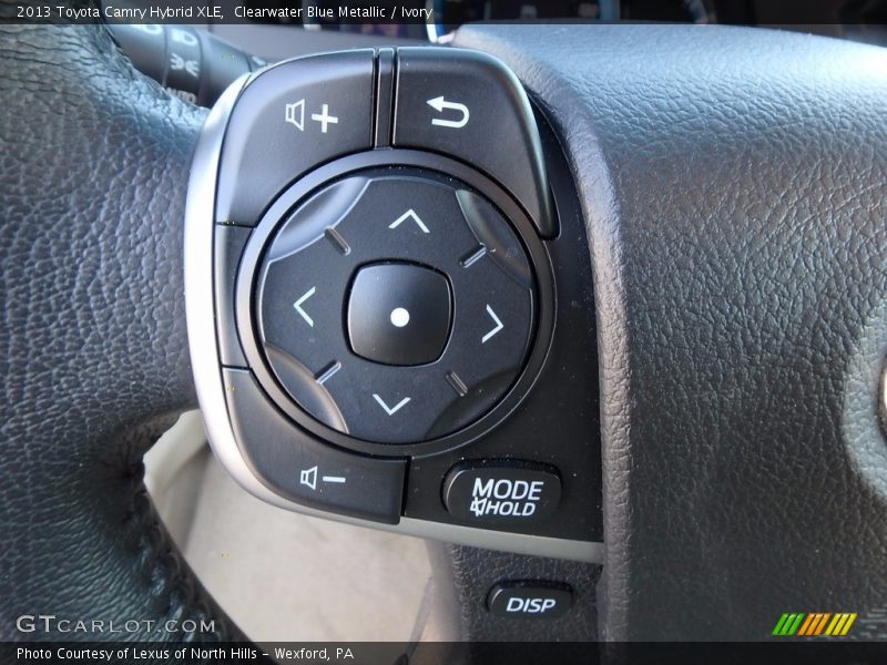Clearwater Blue Metallic / Ivory 2013 Toyota Camry Hybrid XLE