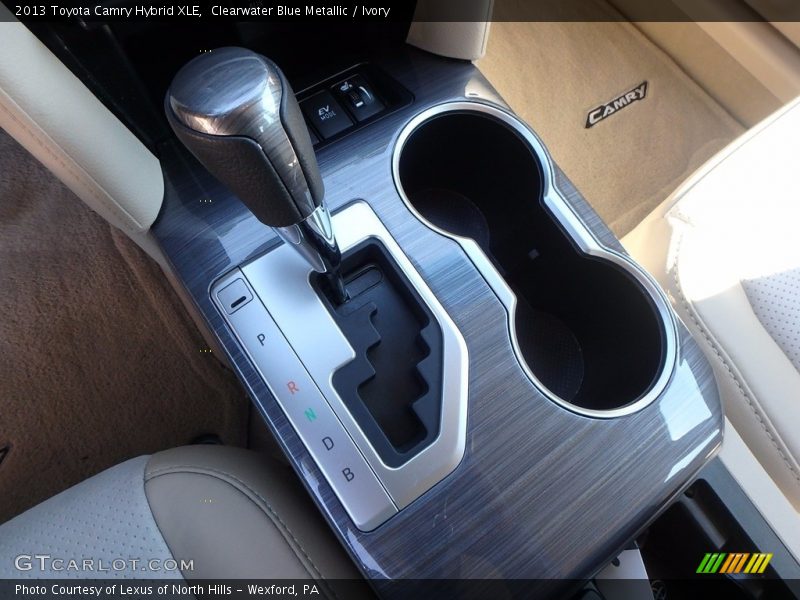 Clearwater Blue Metallic / Ivory 2013 Toyota Camry Hybrid XLE
