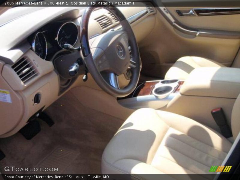 Obsidian Black Metallic / Macadamia 2006 Mercedes-Benz R 500 4Matic