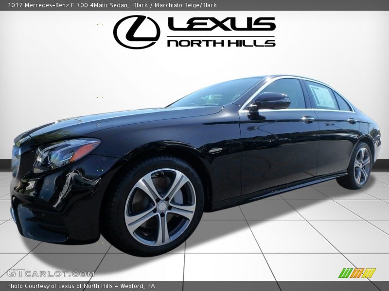 Black / Macchiato Beige/Black 2017 Mercedes-Benz E 300 4Matic Sedan