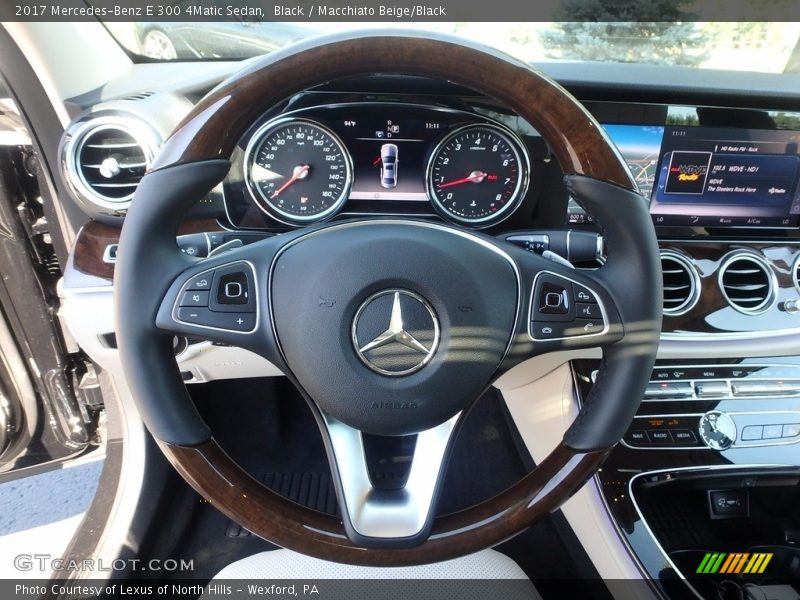 Black / Macchiato Beige/Black 2017 Mercedes-Benz E 300 4Matic Sedan