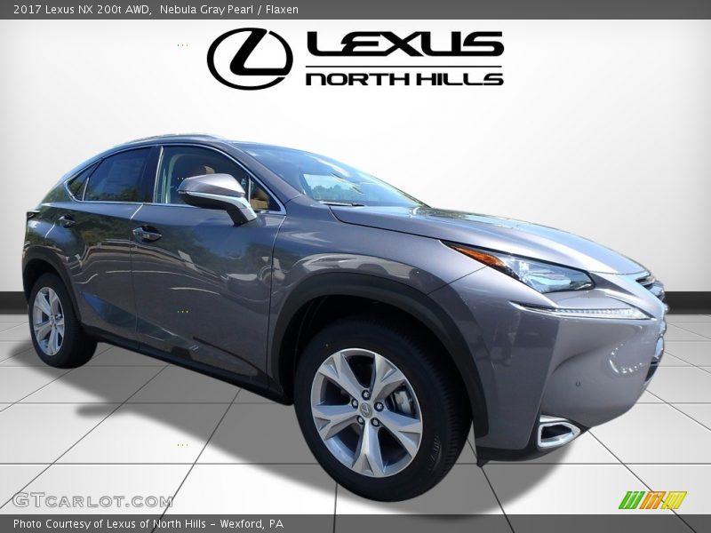 Nebula Gray Pearl / Flaxen 2017 Lexus NX 200t AWD