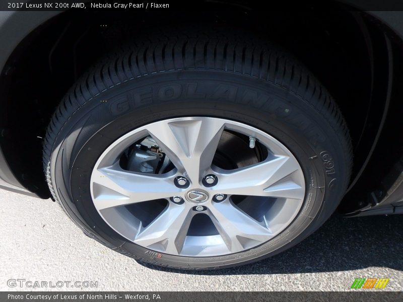Nebula Gray Pearl / Flaxen 2017 Lexus NX 200t AWD