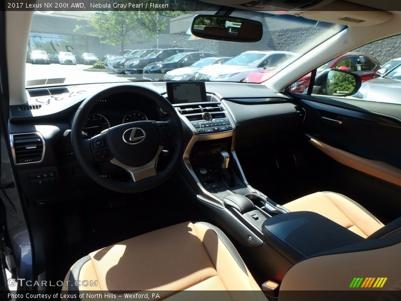 Nebula Gray Pearl / Flaxen 2017 Lexus NX 200t AWD