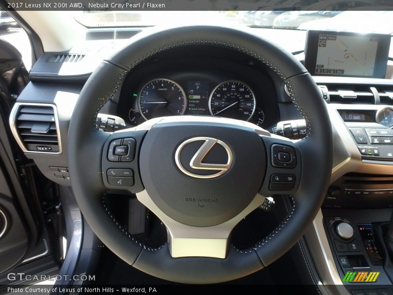 Nebula Gray Pearl / Flaxen 2017 Lexus NX 200t AWD