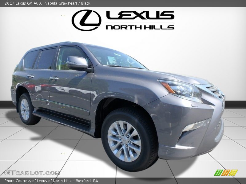 Nebula Gray Pearl / Black 2017 Lexus GX 460