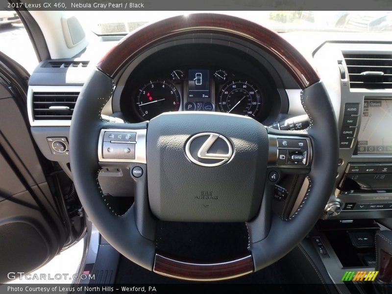 Nebula Gray Pearl / Black 2017 Lexus GX 460
