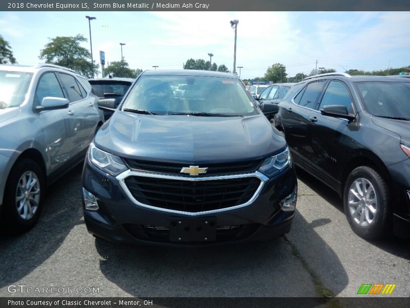 Storm Blue Metallic / Medium Ash Gray 2018 Chevrolet Equinox LS