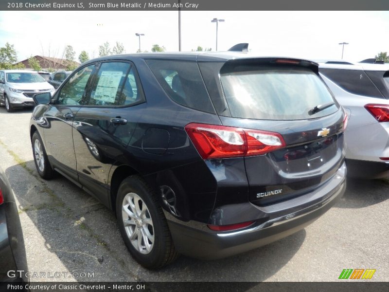 Storm Blue Metallic / Medium Ash Gray 2018 Chevrolet Equinox LS