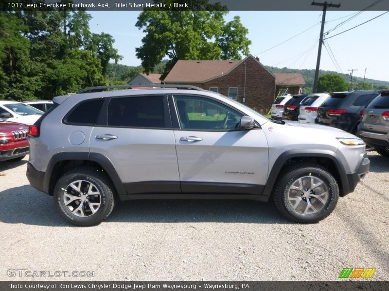 Billet Silver Metallic / Black 2017 Jeep Cherokee Trailhawk 4x4