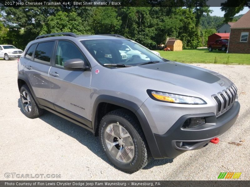 Billet Silver Metallic / Black 2017 Jeep Cherokee Trailhawk 4x4