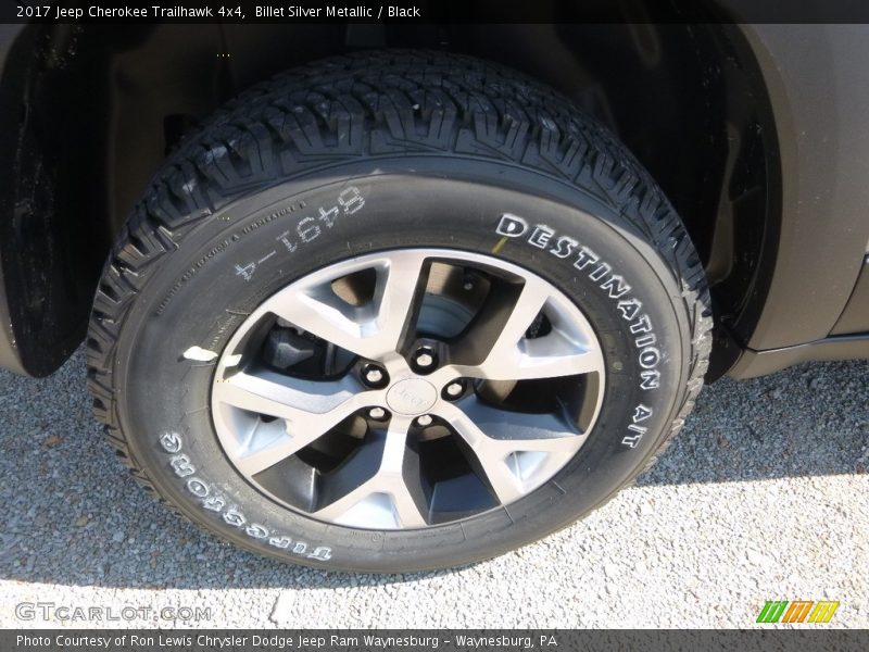 Billet Silver Metallic / Black 2017 Jeep Cherokee Trailhawk 4x4