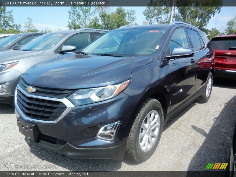 Storm Blue Metallic / Jet Black 2018 Chevrolet Equinox LT