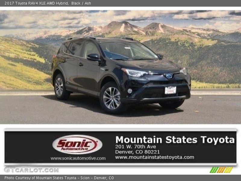 Black / Ash 2017 Toyota RAV4 XLE AWD Hybrid