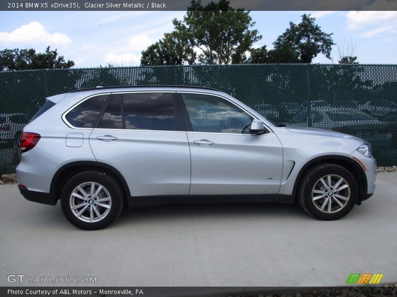 Glacier Silver Metallic / Black 2014 BMW X5 xDrive35i