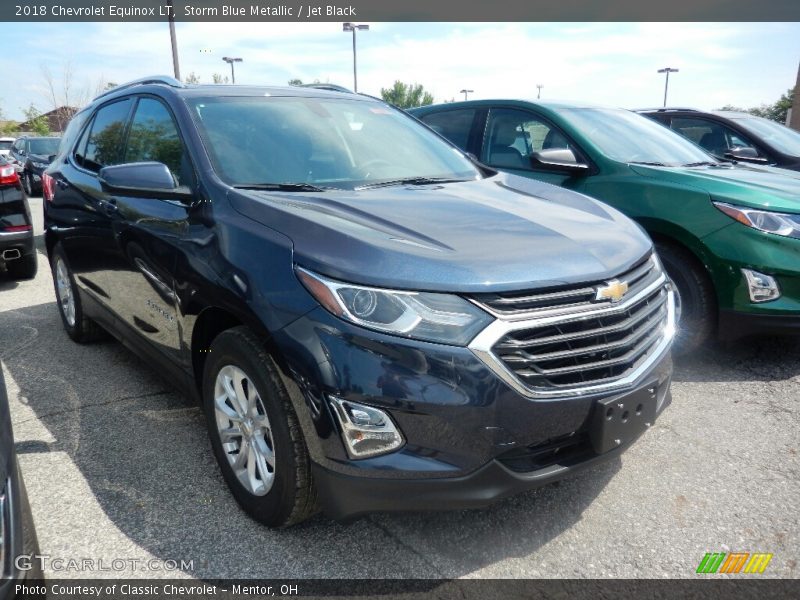 Storm Blue Metallic / Jet Black 2018 Chevrolet Equinox LT