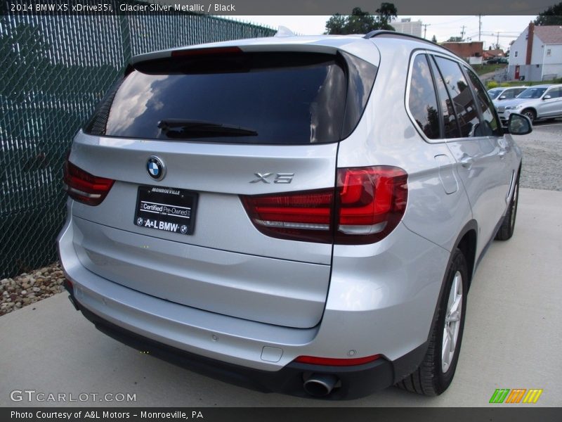 Glacier Silver Metallic / Black 2014 BMW X5 xDrive35i