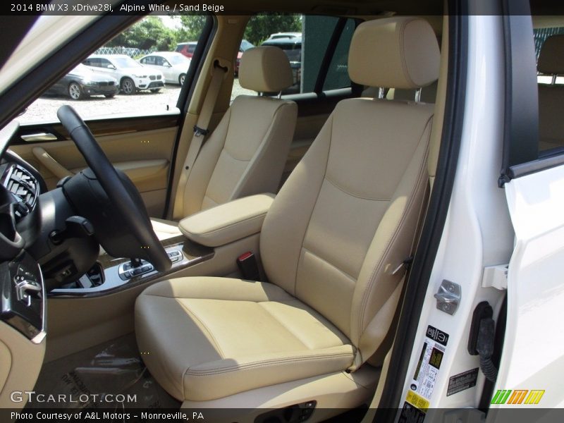 Alpine White / Sand Beige 2014 BMW X3 xDrive28i