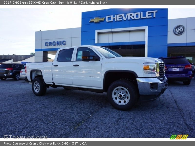 Summit White / Dark Ash/Jet Black 2017 GMC Sierra 3500HD Crew Cab