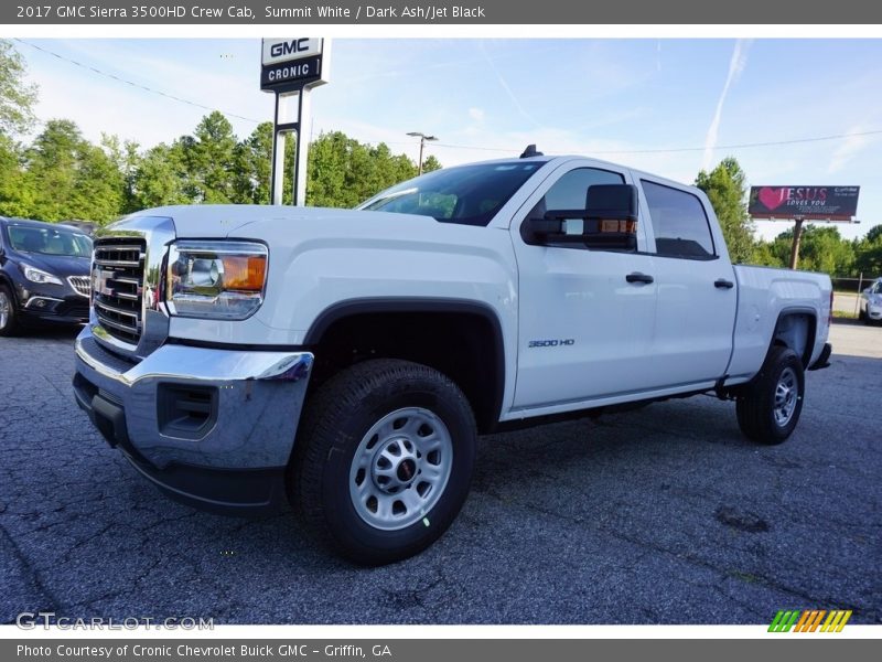 Summit White / Dark Ash/Jet Black 2017 GMC Sierra 3500HD Crew Cab