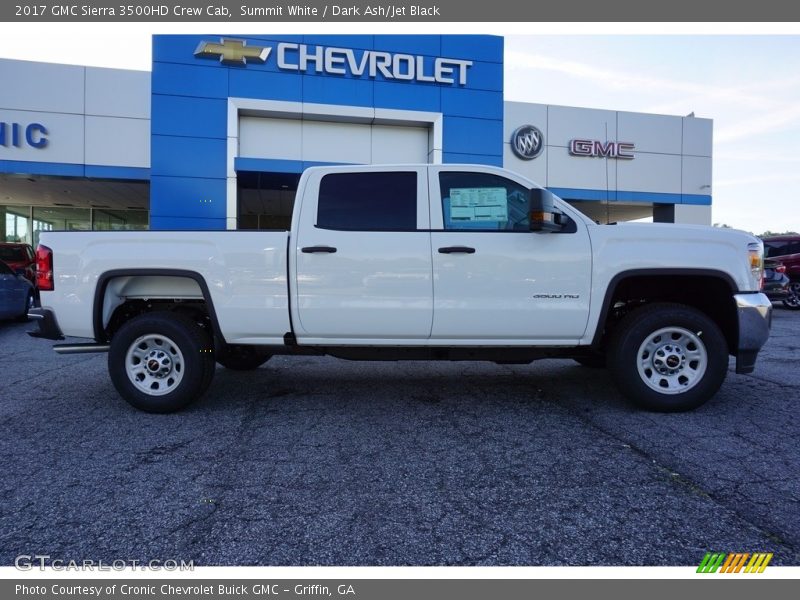 Summit White / Dark Ash/Jet Black 2017 GMC Sierra 3500HD Crew Cab