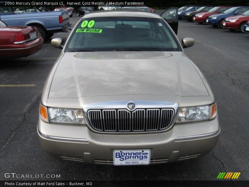 Harvest Gold Metallic / Medium Parchment 2000 Mercury Grand Marquis LS
