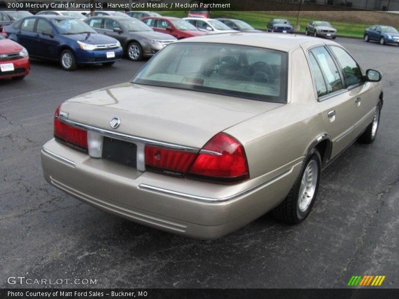 Harvest Gold Metallic / Medium Parchment 2000 Mercury Grand Marquis LS