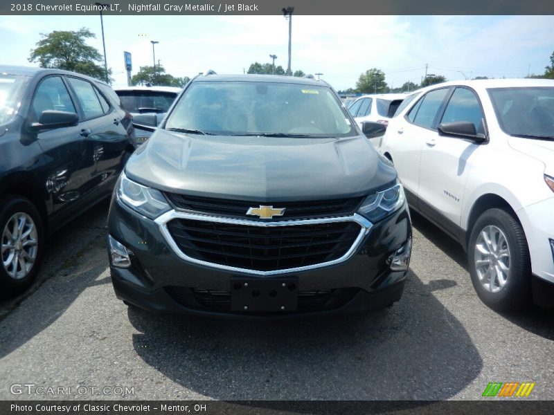 Nightfall Gray Metallic / Jet Black 2018 Chevrolet Equinox LT