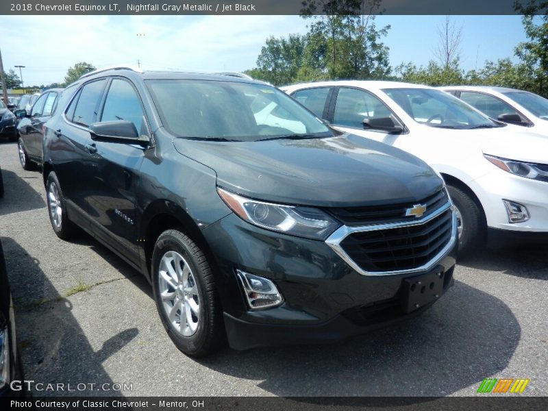 Nightfall Gray Metallic / Jet Black 2018 Chevrolet Equinox LT