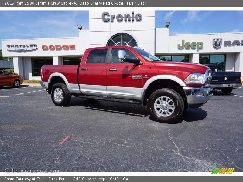 Deep Cherry Red Crystal Pearl / Black 2015 Ram 2500 Laramie Crew Cab 4x4