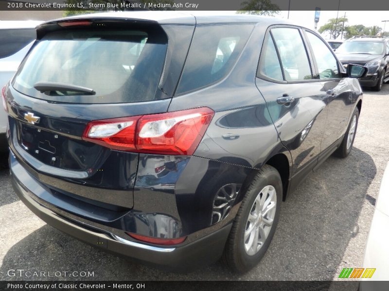 Storm Blue Metallic / Medium Ash Gray 2018 Chevrolet Equinox LS