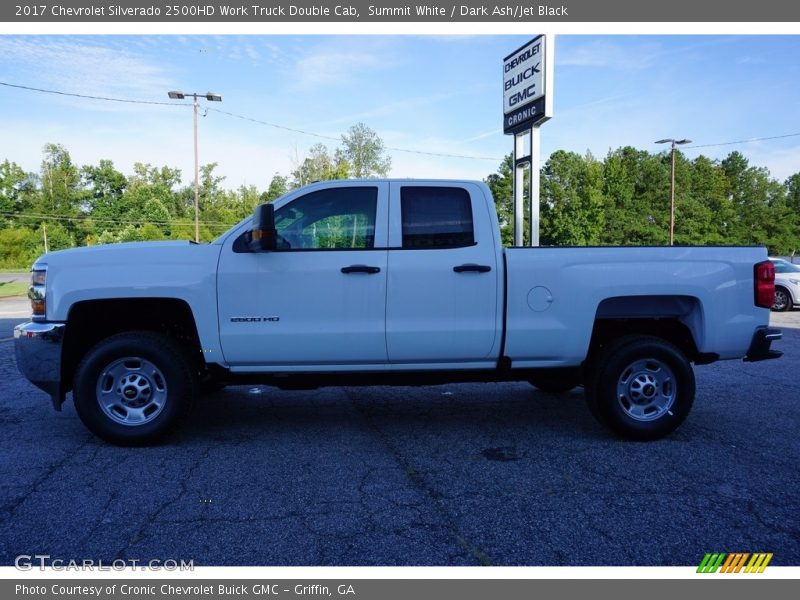 Summit White / Dark Ash/Jet Black 2017 Chevrolet Silverado 2500HD Work Truck Double Cab