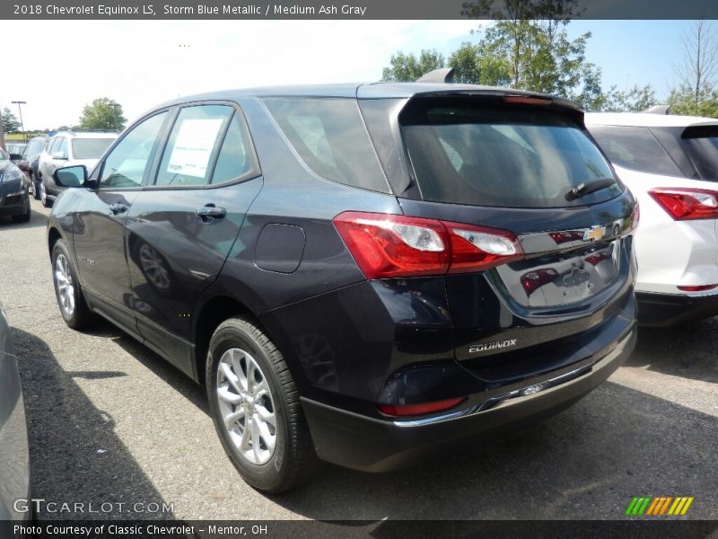 Storm Blue Metallic / Medium Ash Gray 2018 Chevrolet Equinox LS