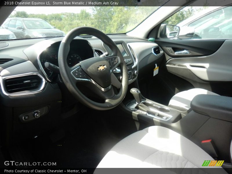 Storm Blue Metallic / Medium Ash Gray 2018 Chevrolet Equinox LS