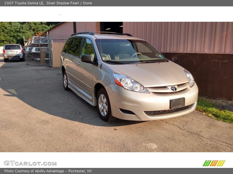 Silver Shadow Pearl / Stone 2007 Toyota Sienna LE