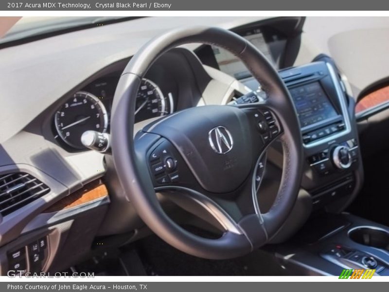 Crystal Black Pearl / Ebony 2017 Acura MDX Technology