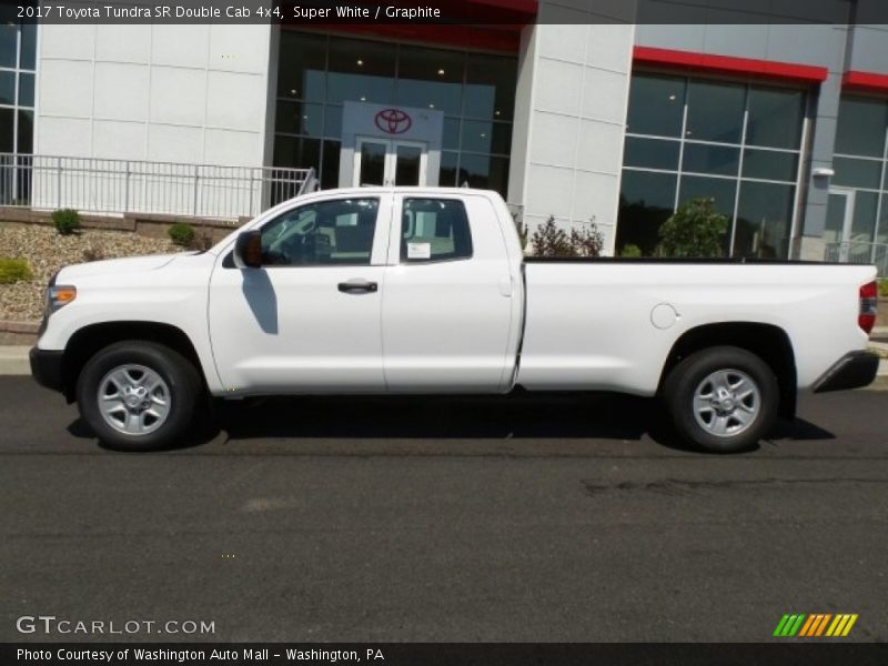 Super White / Graphite 2017 Toyota Tundra SR Double Cab 4x4