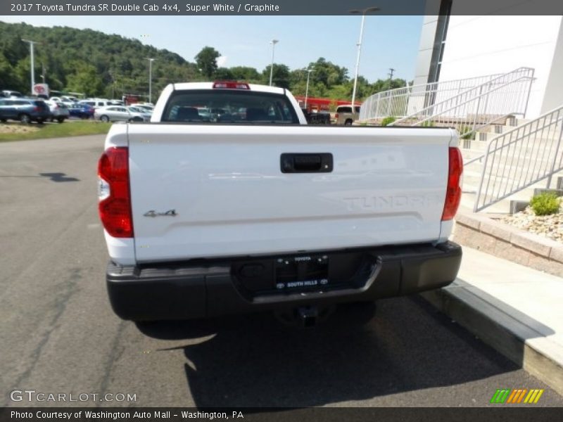 Super White / Graphite 2017 Toyota Tundra SR Double Cab 4x4
