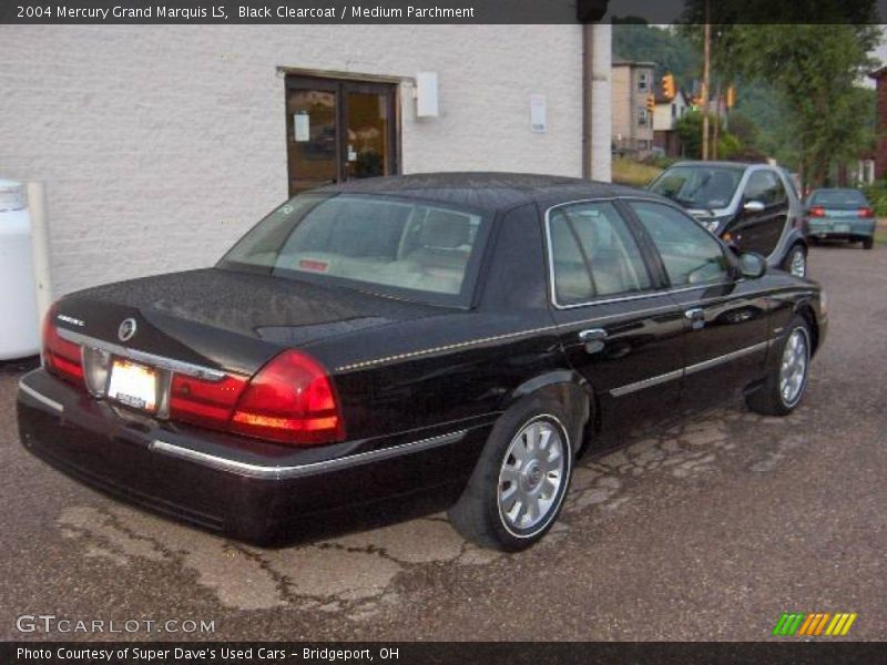 Black Clearcoat / Medium Parchment 2004 Mercury Grand Marquis LS
