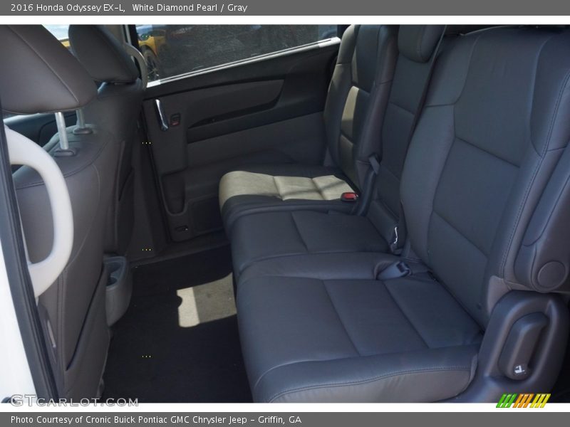 White Diamond Pearl / Gray 2016 Honda Odyssey EX-L
