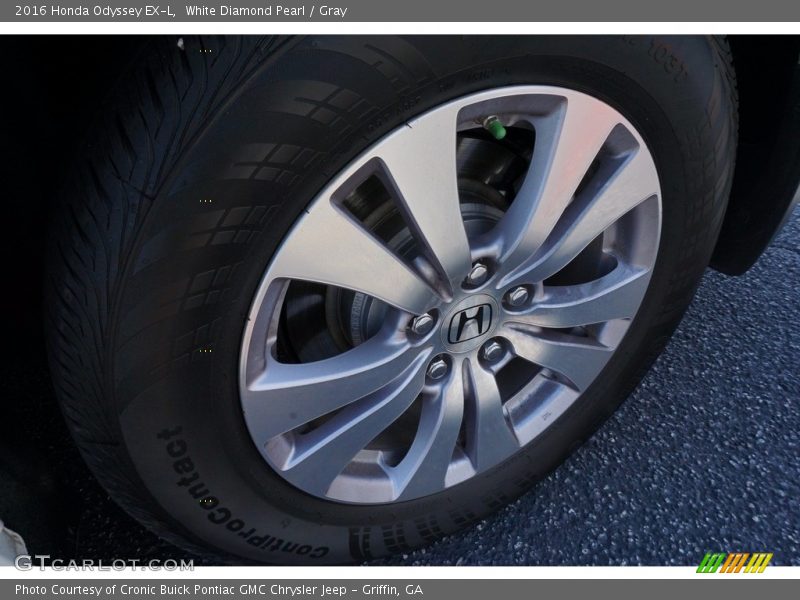 White Diamond Pearl / Gray 2016 Honda Odyssey EX-L