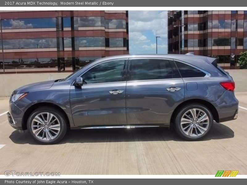 Modern Steel Metallic / Ebony 2017 Acura MDX Technology