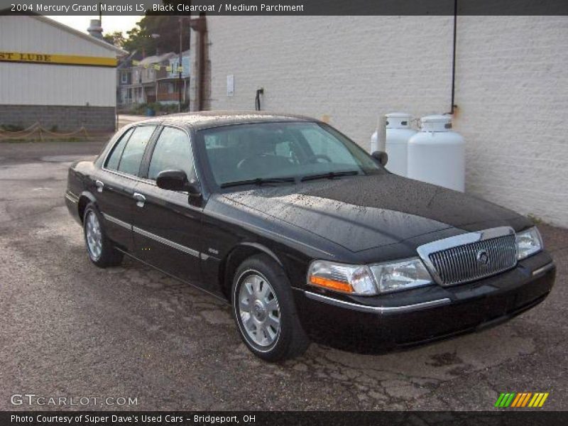 Black Clearcoat / Medium Parchment 2004 Mercury Grand Marquis LS
